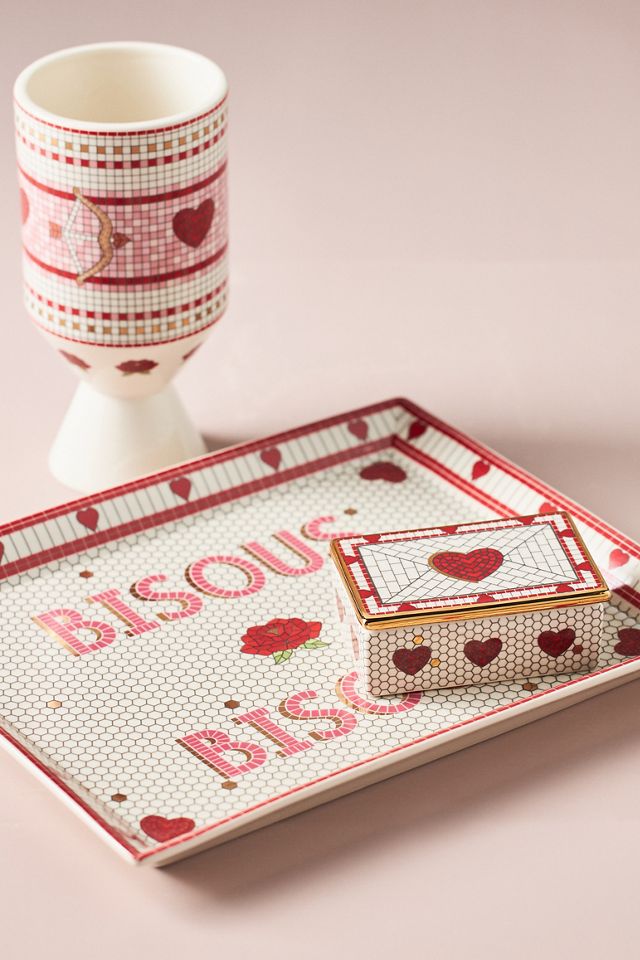 The Bistro Tile Stoneware Vase: Valentine's Edition #1