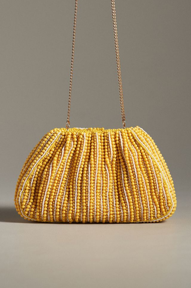 Beaded Lemon Clutch #1