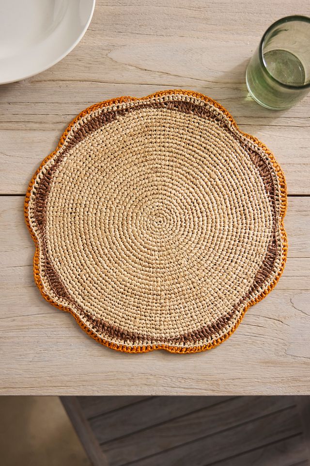 Woven Raffia Placemat #1