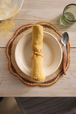Woven Raffia Placemat