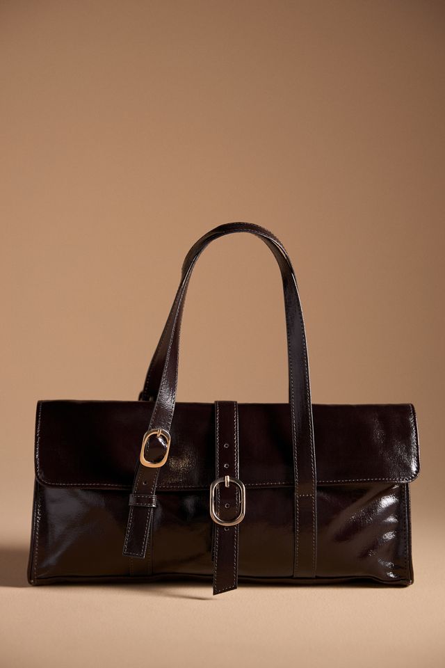 Buckled East West Shoulder Bag #1