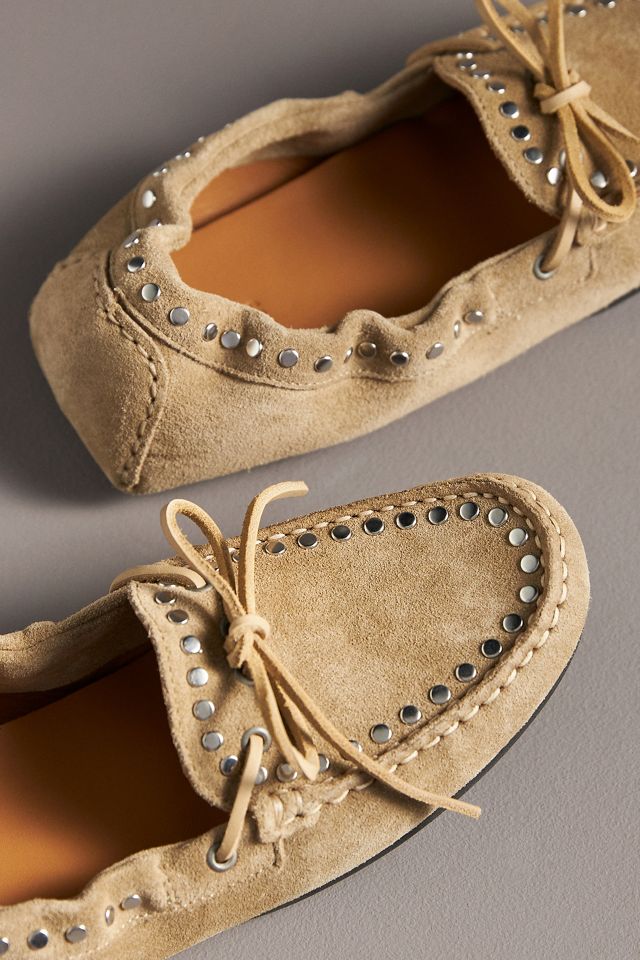 ALOHAS Calla Suede Studded Loafers #2