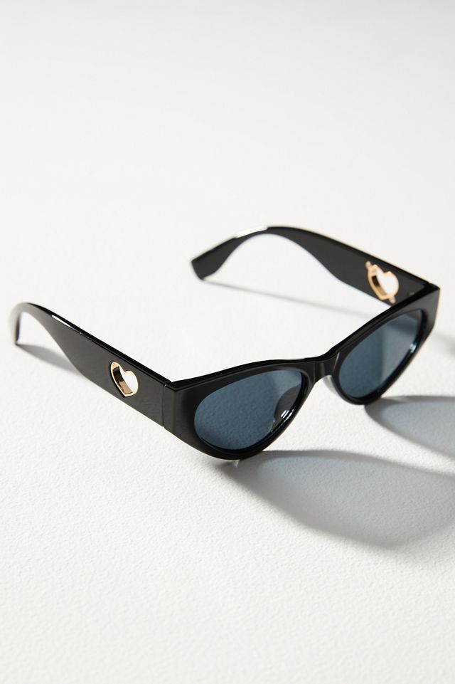 I-SEA Jenni Heart Cutout Cat-Eye Sunglasses #1