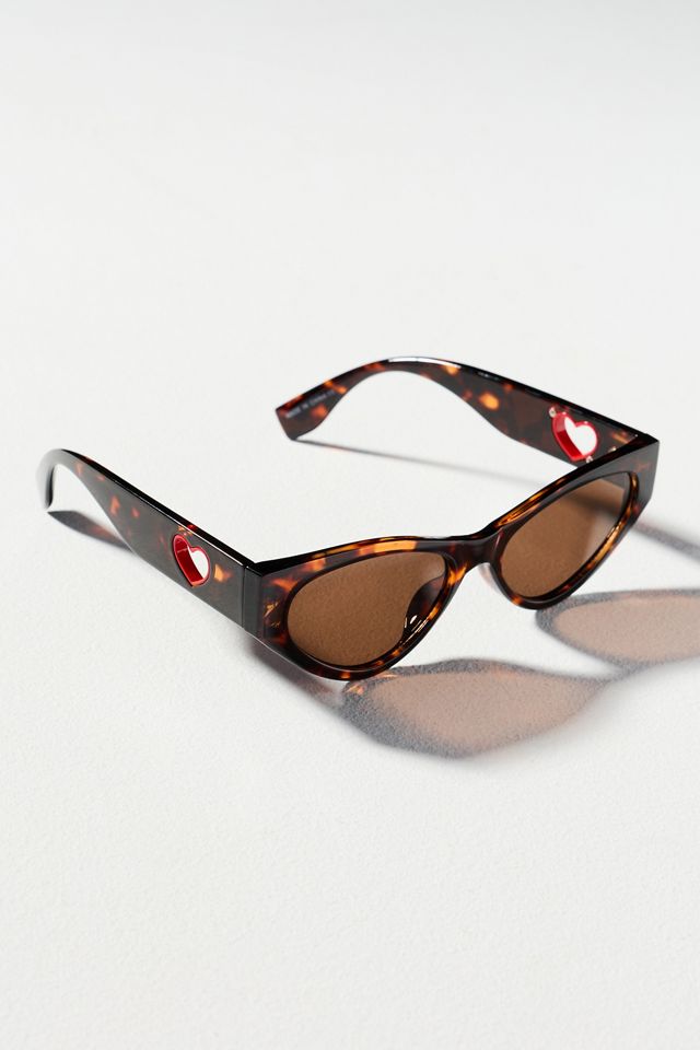 I-SEA Jenni Heart Cutout Cat-Eye Sunglasses #2