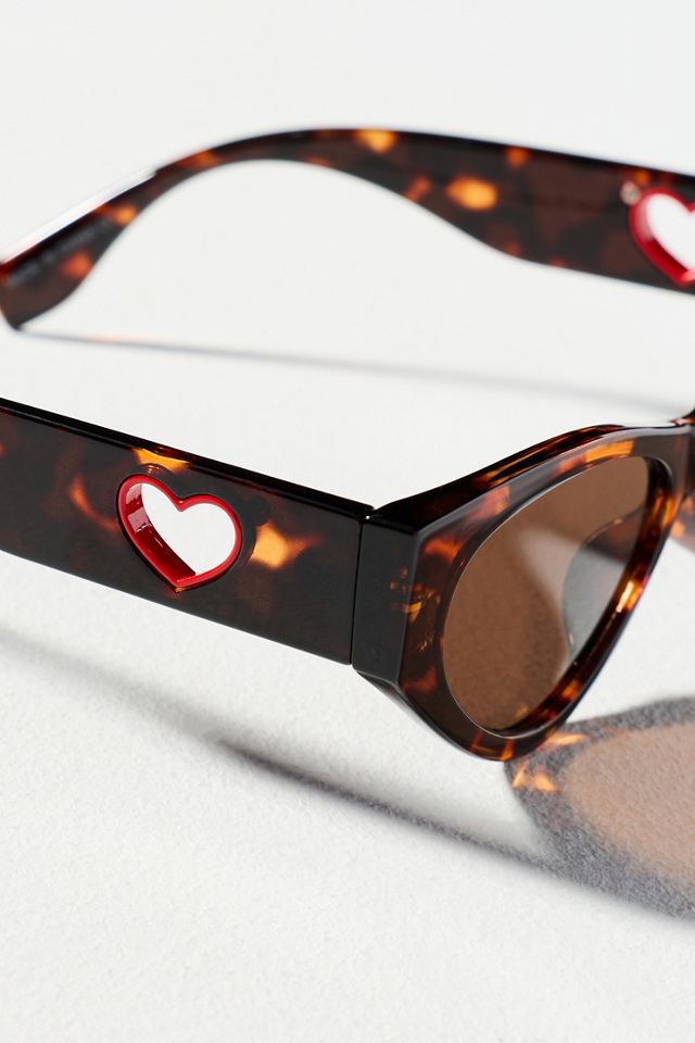 I-SEA Jenni Heart Cutout Cat-Eye Sunglasses #3