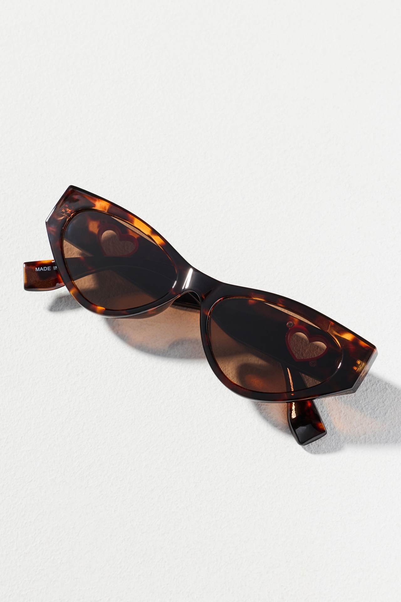 I-SEA Jenni Heart Cutout Cat-Eye Sunglasses