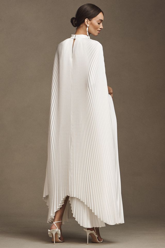 L'IDÉE Eiffel Cape Pleated Maxi Dress #1