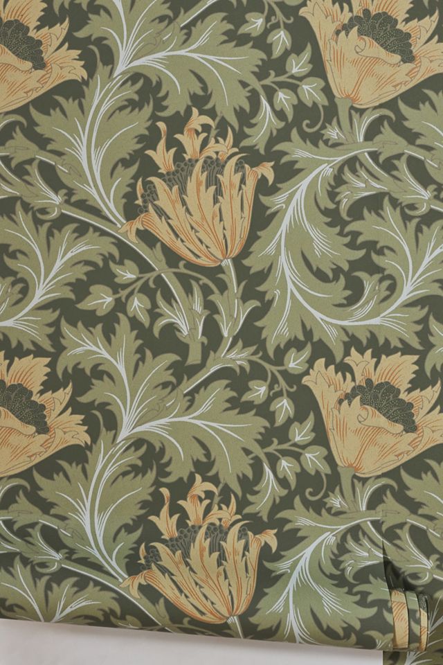 Anemone Moss Floral Trail Wallpaper #1