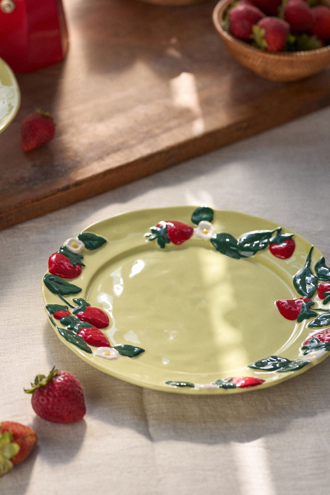 Foster Icon Stoneware Dessert Plate - Red
