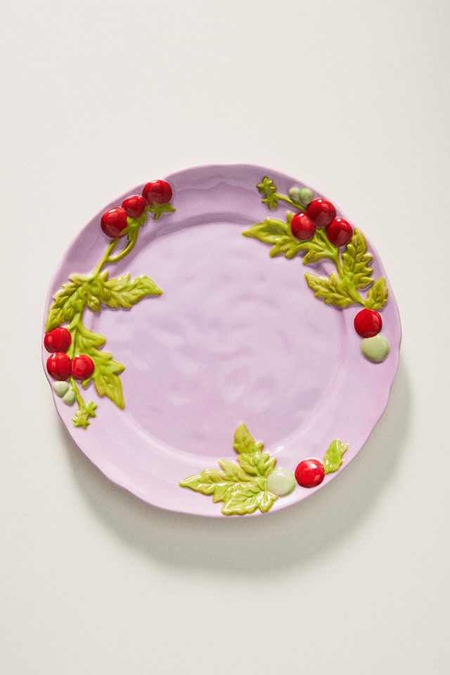 Foster Icon Stoneware Dessert Plate - Tomatoes