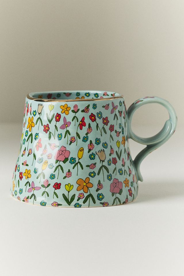 The Mud Fairy Blooming Hearts Stoneware Mug