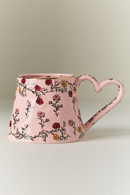 The Mud Fairy Blooming Hearts Stoneware Mug
