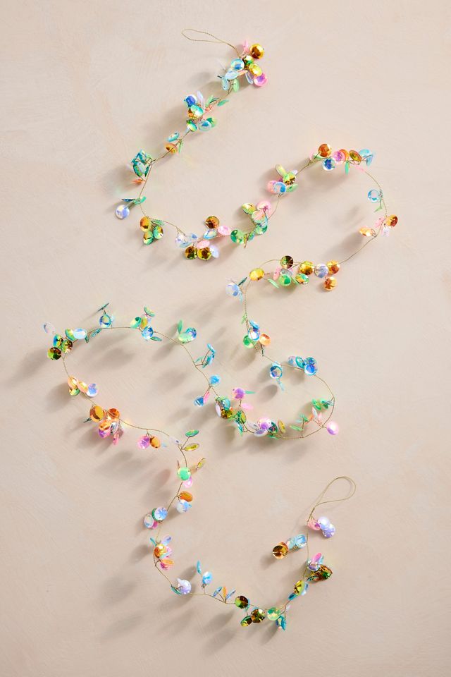 Iridescent Sequin Confetti Garland #2