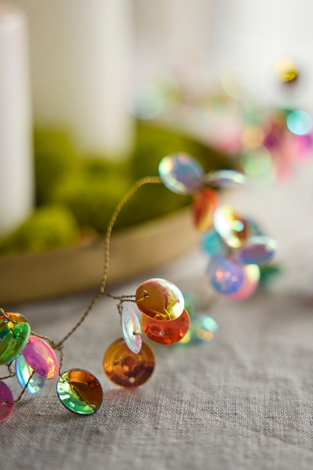 Iridescent Sequin Confetti Garland #1