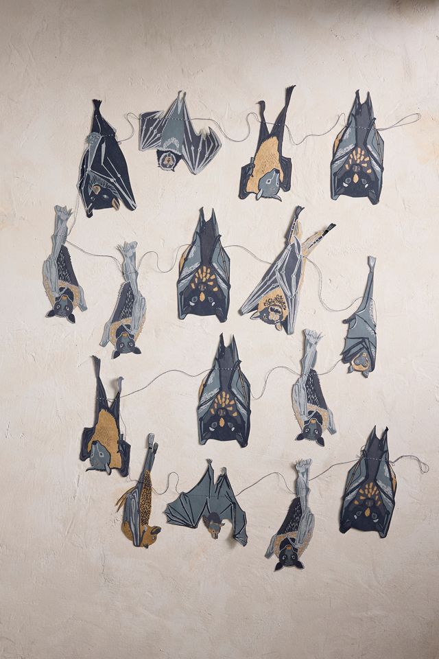 Hanging Bats Paper Garland #3