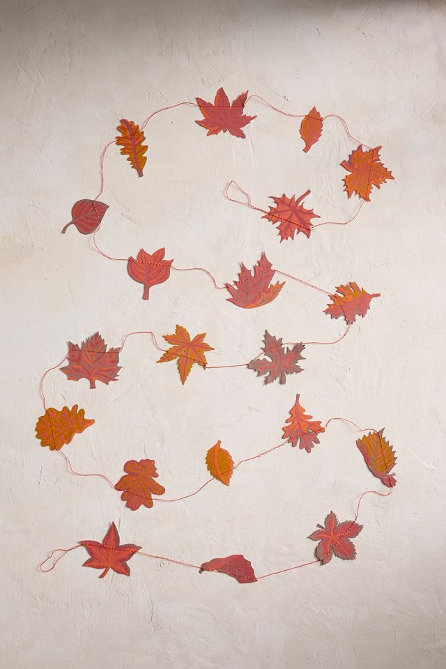 Autumn Leaves Paper Garland #1