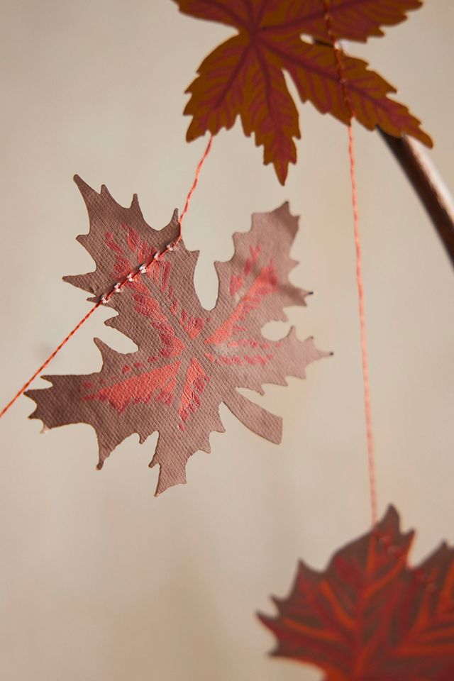 Autumn Leaves Paper Garland #3