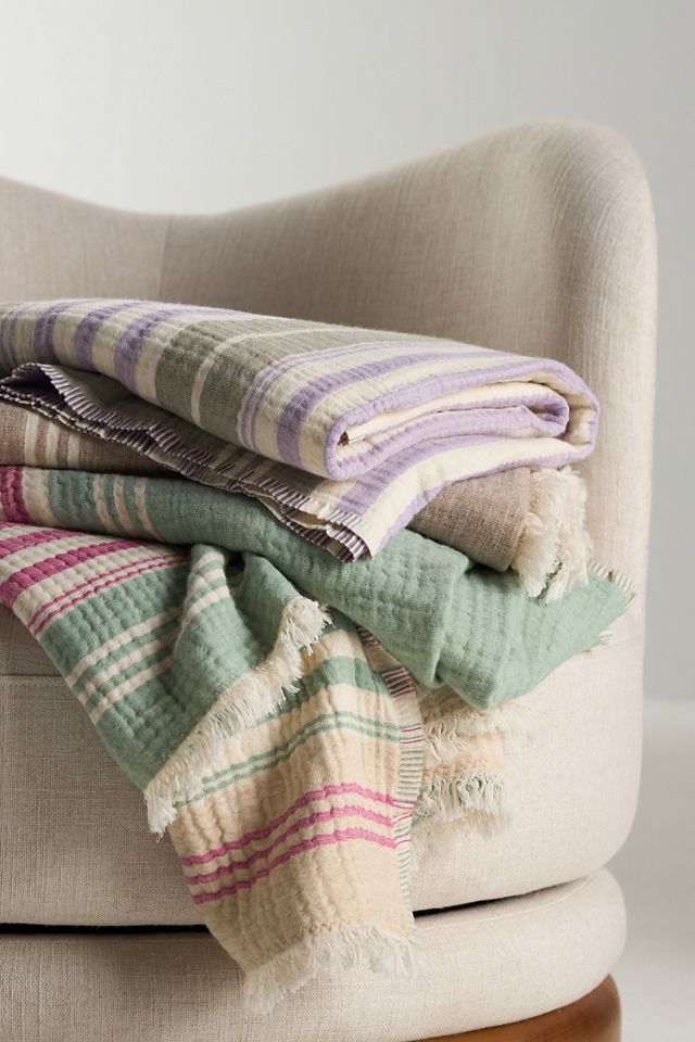 Jolene Cotton Wool Woven Throw Blanket #1