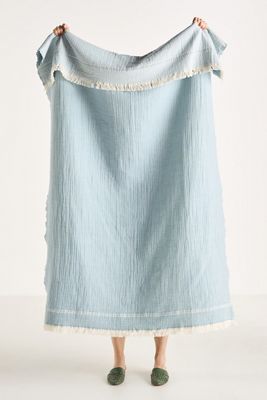 Jolene Cotton Wool Woven Throw Blanket