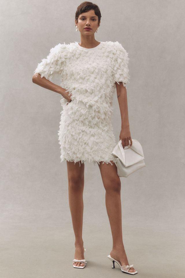 English Factory Textured Ribbon High-Waisted Mini Skirt #3