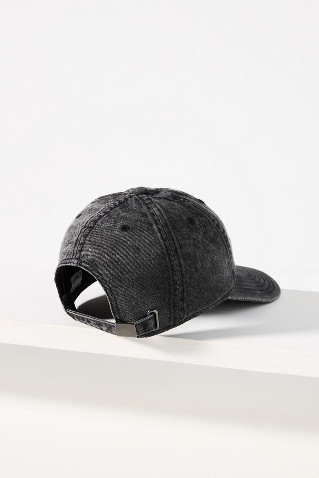Anthropologie Light Blue Bon Vivant Cap Adjustable Clare V. Denim Embroidered Bon Vivant Baseball Cap  main image 2