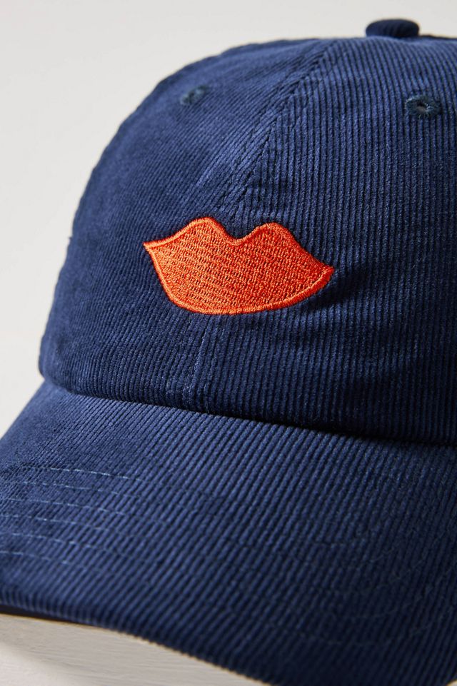 Clare V. Corduroy Lips Baseball Cap #3