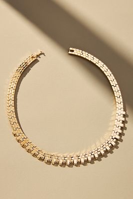 Shop By Anthropologie Watchband Link Necklace In Gold