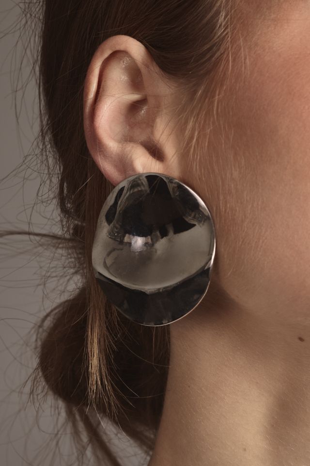 XL Circle Post Earrings #1