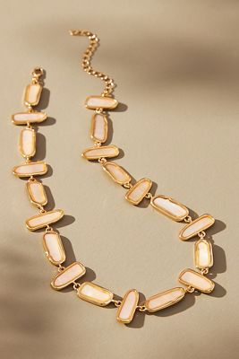 Shop By Anthropologie Shaped Stones Necklace In White