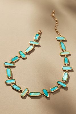 Shop By Anthropologie Shaped Stones Necklace In Blue