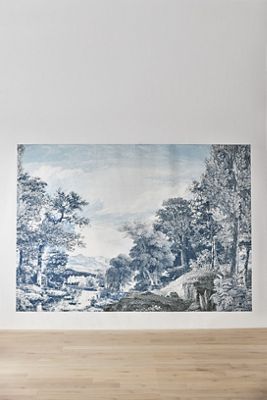 Provincial Scenic Navy Wallpaper