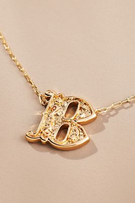 Shop By Anthropologie Western Monogram Necklace In Multicolor