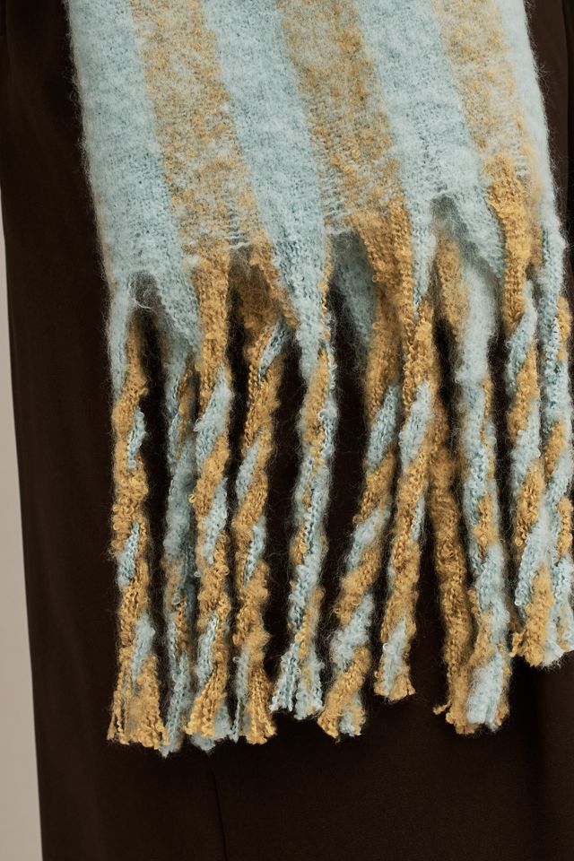 By Anthropologie Brushed Woven Scarf: Vertical Stripe Edition #1