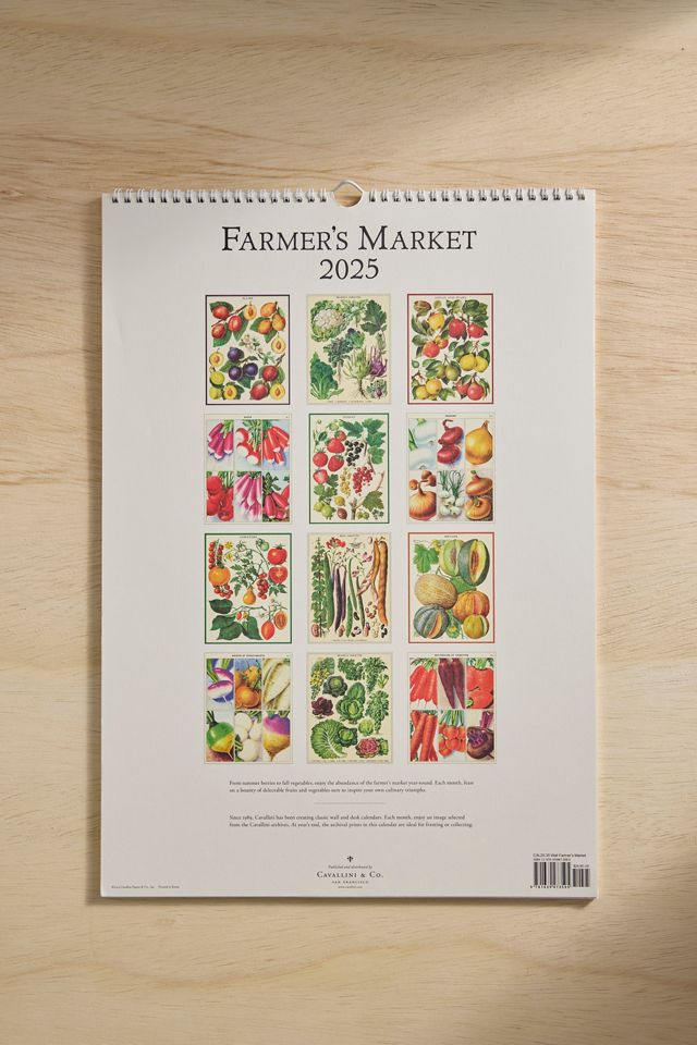 Farmer’s Market 2025 Calendar AnthroLiving