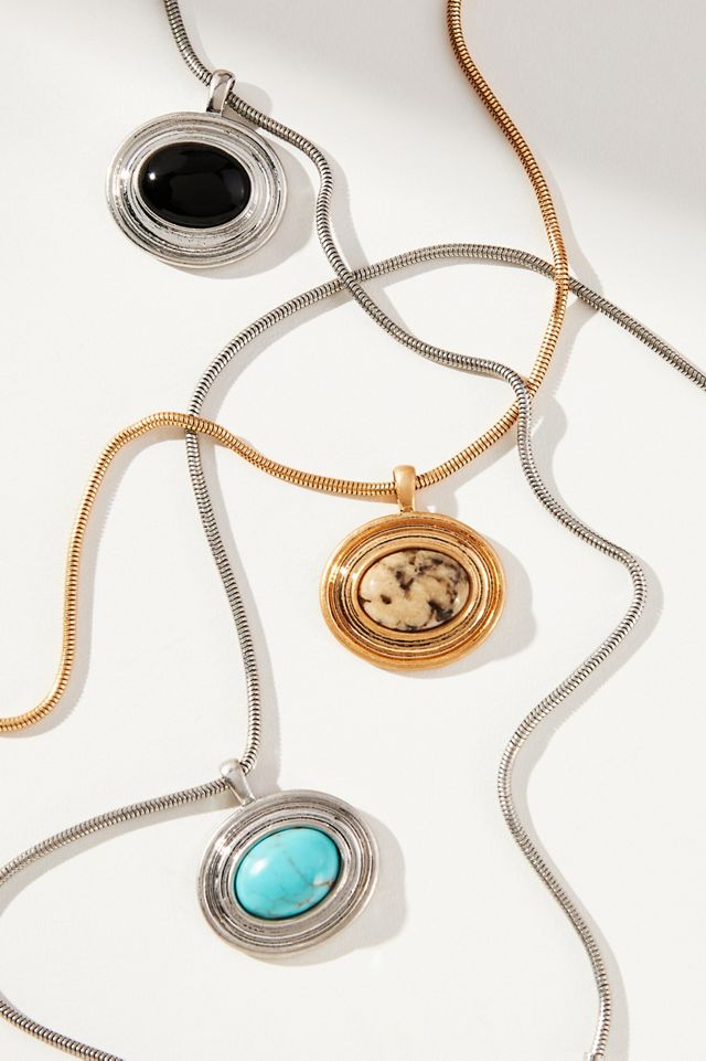 Western Stone Pendant Necklace #1