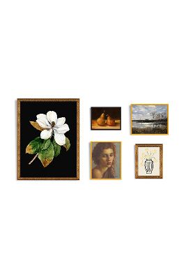 Artfully Walls Moody And Florals Gallery Wall Art In Black