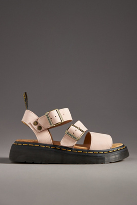 Shop Dr. Martens' Shore Quad Platform Sandals In Pink