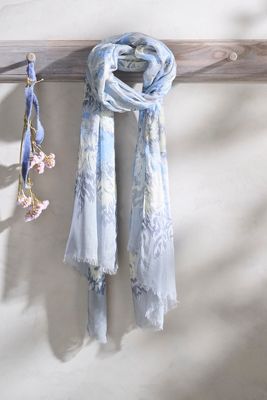 Shop Terrain Tess Floral Scarf In Blue