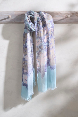 Shop Terrain Tess Floral Scarf In Mint