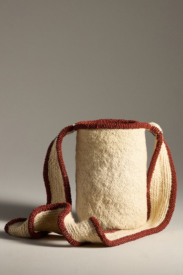 Soraya Hennessy Handmade Multicolor Beaded Bucket Bag #2