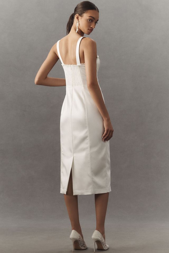 BHLDN Sleeveless Embellished Sweetheart Midi Dress #1