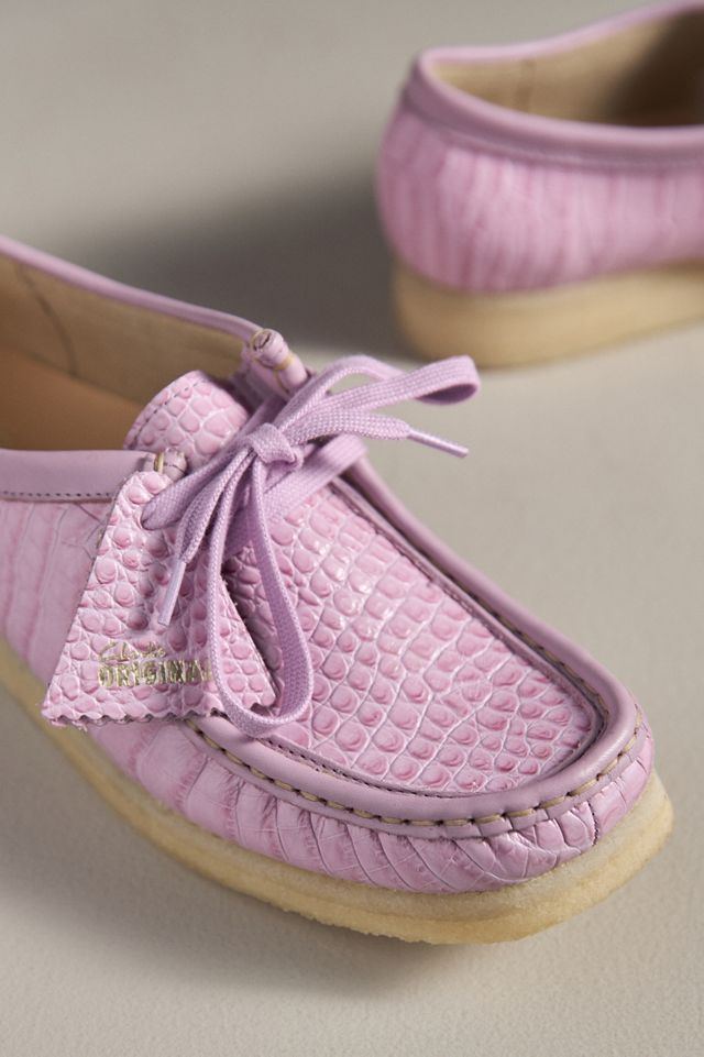 Clarks Wallabee Crocodile Flats #2