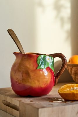 Foster Peach Stoneware Jug | Anthropolgie