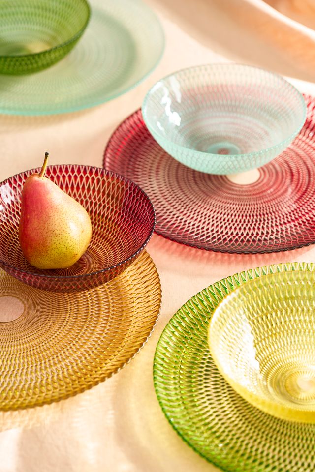 Colorful Cut Glass Bowls, Set of 4 #2