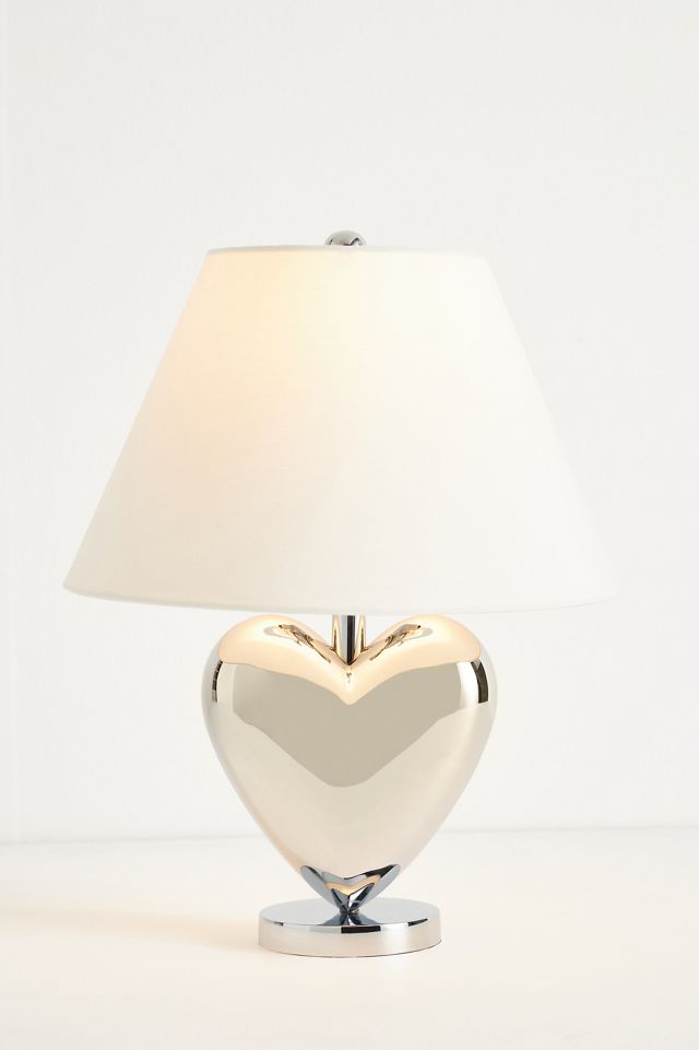 Amor Metallic Heart Table Lamp #4