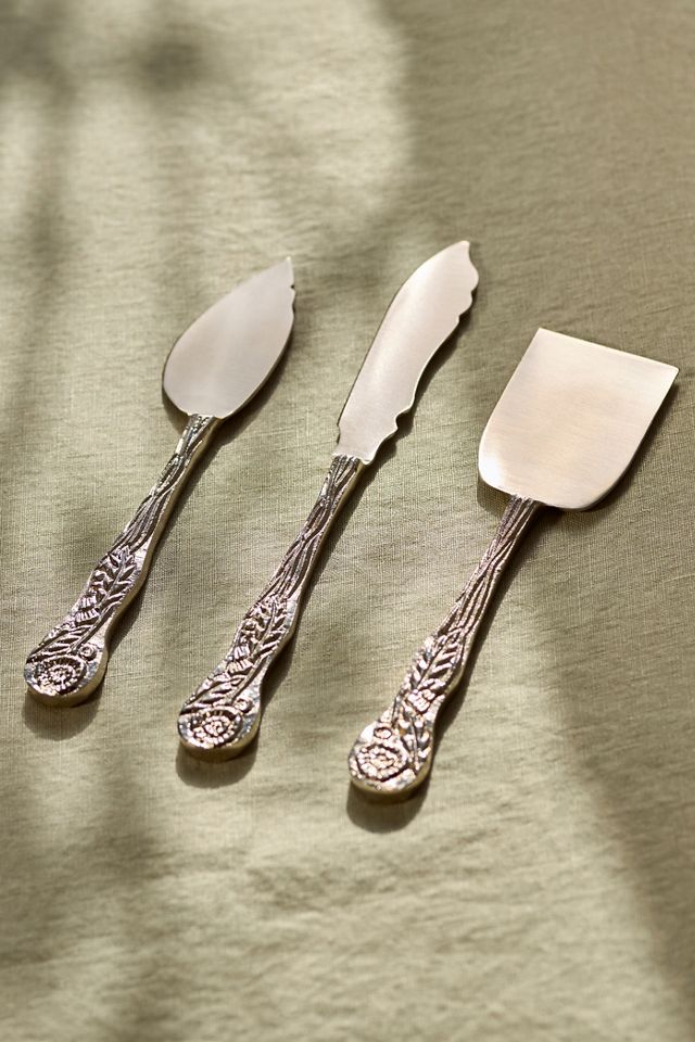 Augustine Stainless Steel Cheese Knives, Set of 3 #1