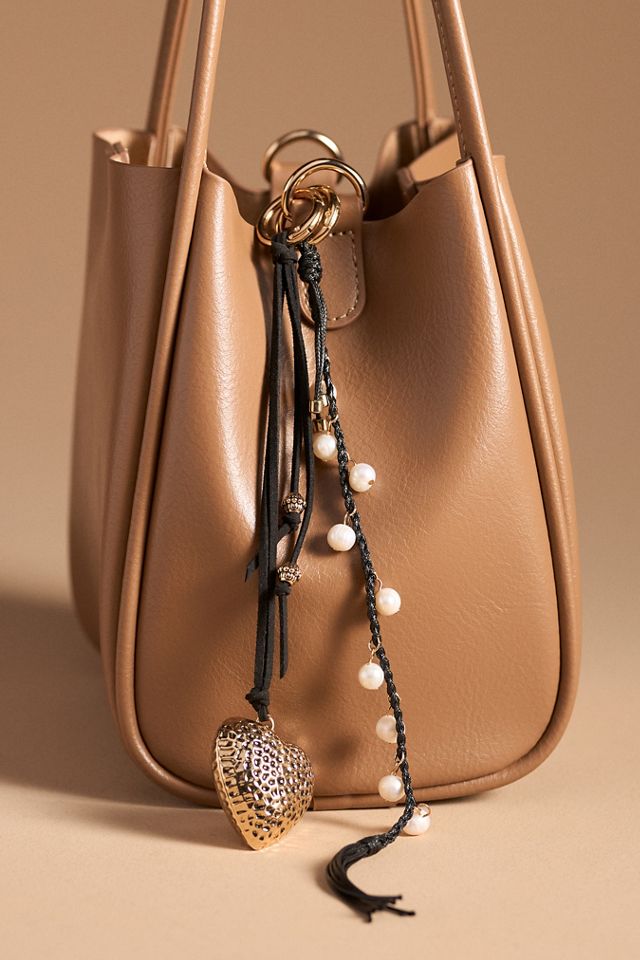 Boho Heart Bag Charm #2