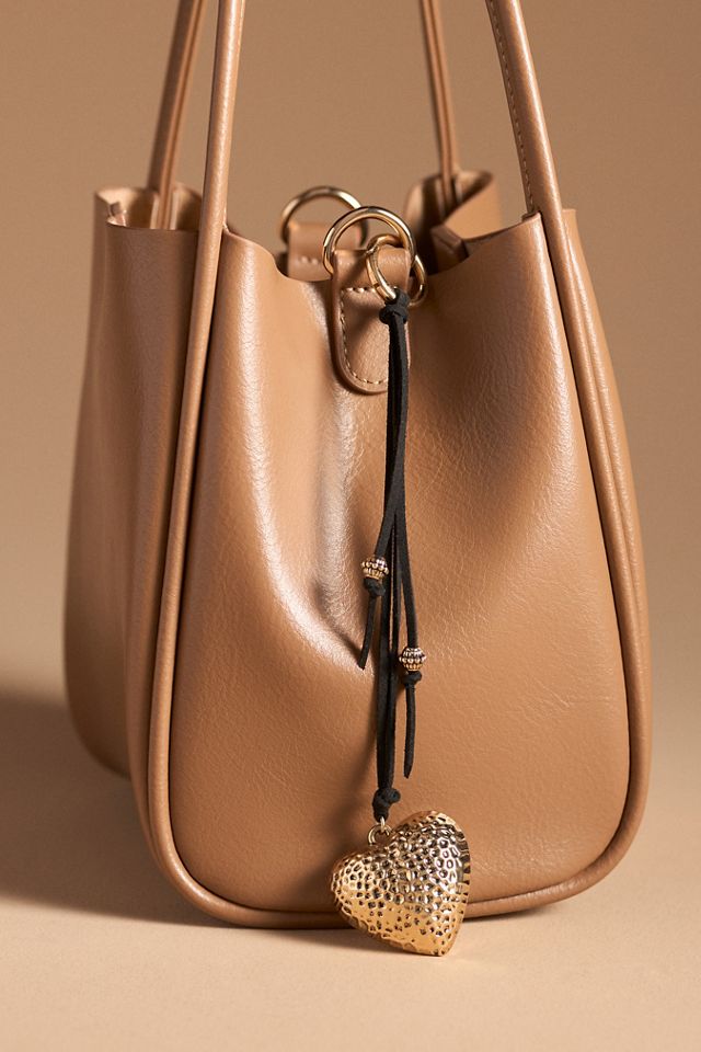 Boho Heart Bag Charm #1
