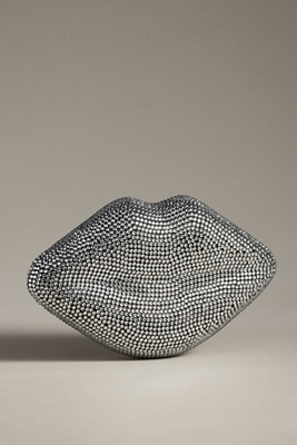 Simonmiller Lips Clutch In Silver