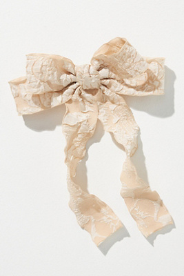 Brocade Floral Hair Bow | Anthropologie display picture 1